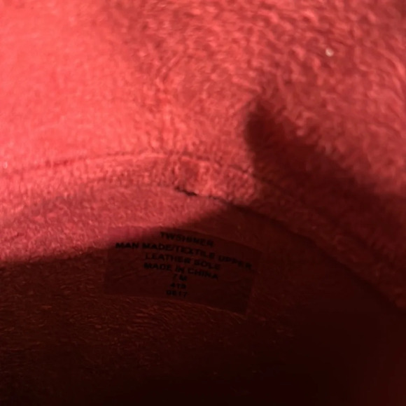 Tommy Hilfiger - 7M - rain boots with red felt like lining and leather sole - Picture 5 of 6